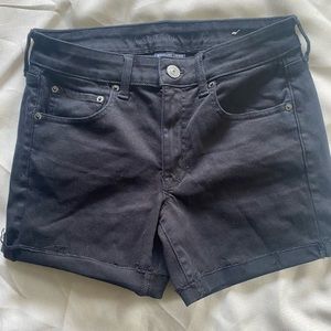 American eagle black shorts size 6